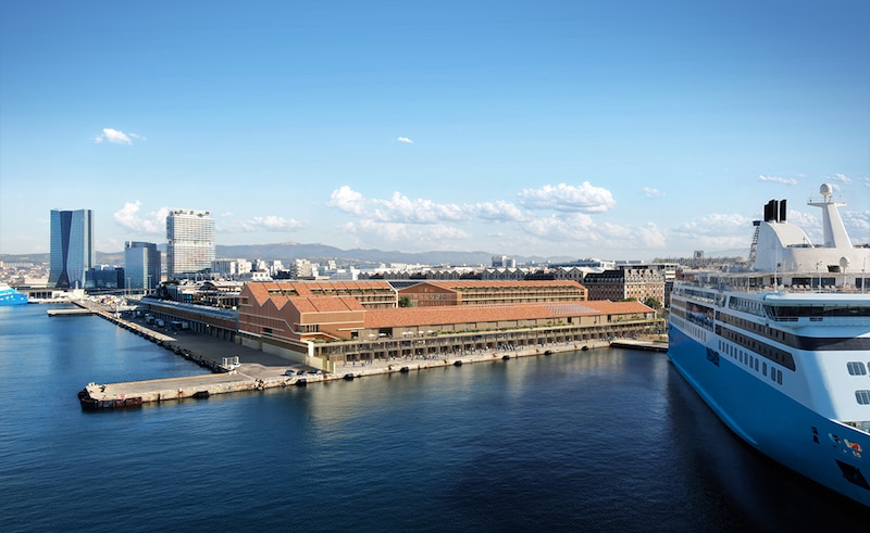 Projet pour le nouveau siège du Port de Marseille Fos - Depuis la mer