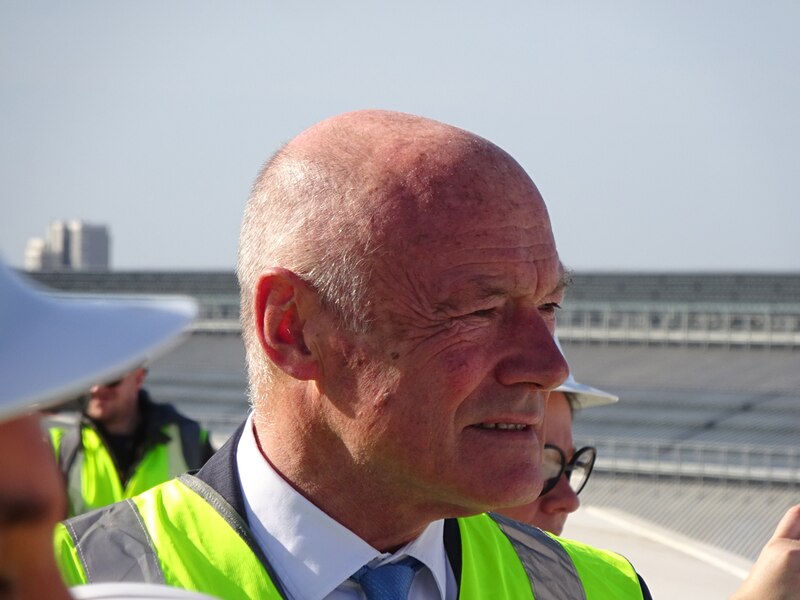Visite du chantier de la Meca à Bordeaux: Alain Rousset