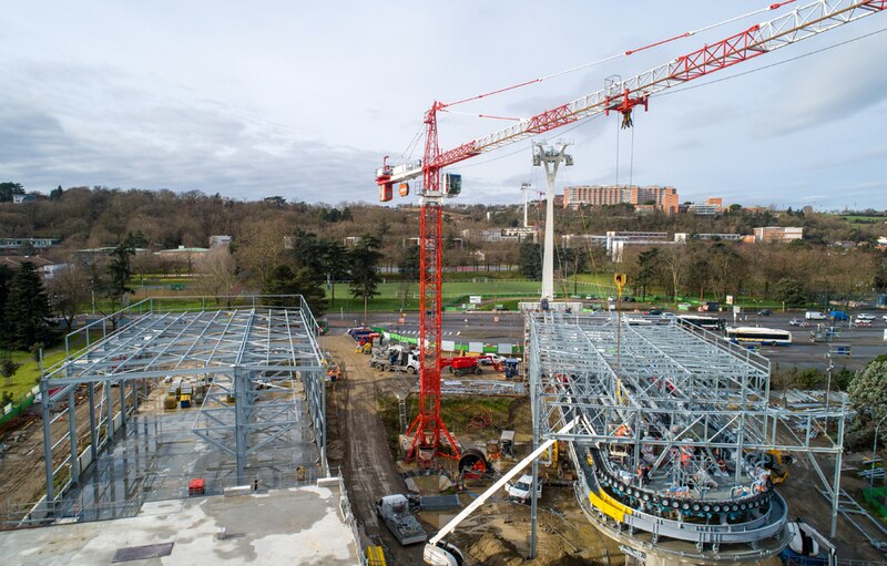 Chantier de Téléo, le téléphérique urbain de Toulouse