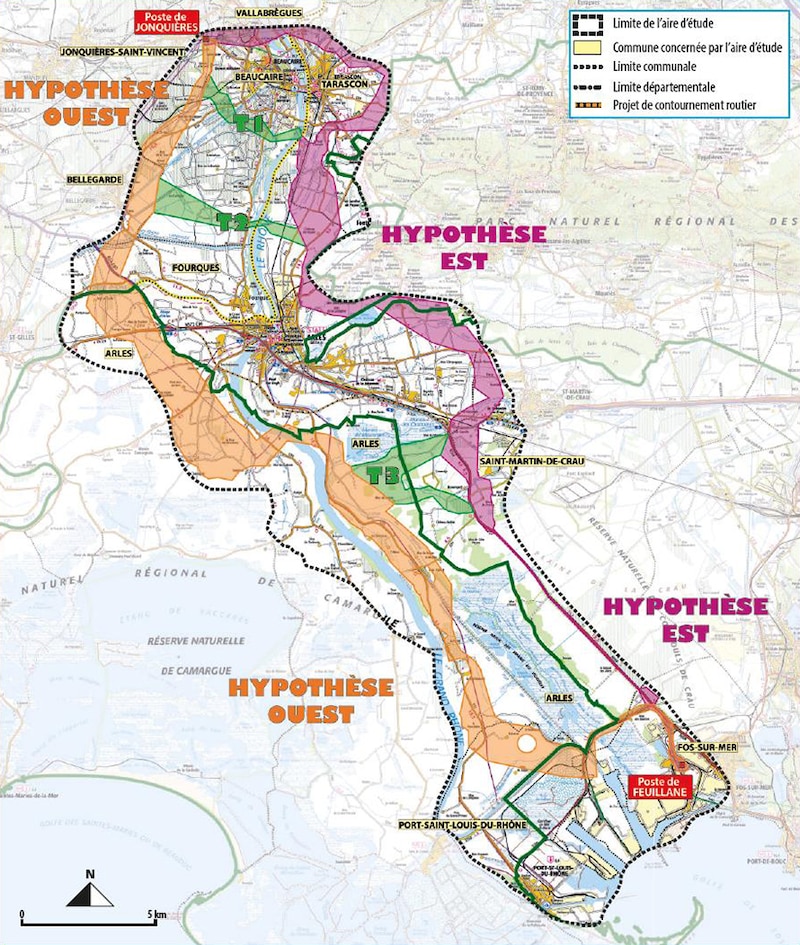Nouvelle ligne à haute tension en Paca - huit tracés possibles