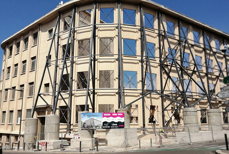 Chantier de Newdelec à Marseille, par 6ème Sens Immobilier, CCD Architectes et AIA