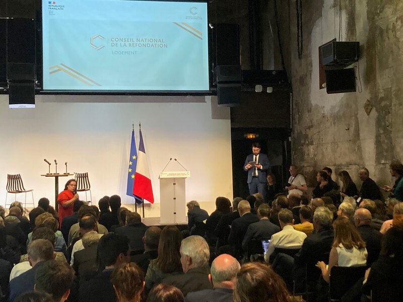 La présidente de l'USH, Emmanuelle Cosse