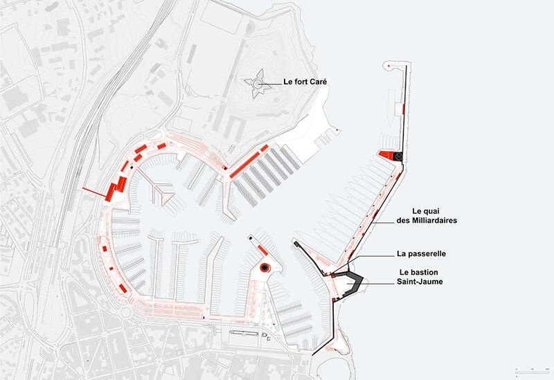 Aménagement du port Vauban à Antibes - Le plan