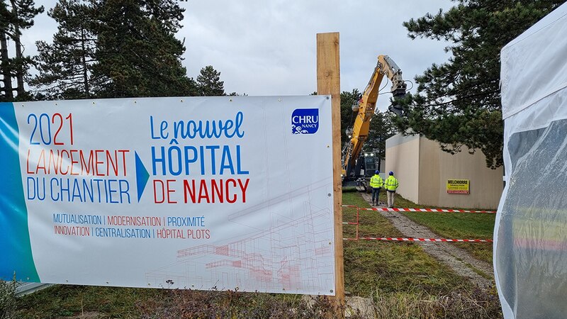 Lancement du chantier du CHRU de Nancy (Meurthe-et-Moselle)