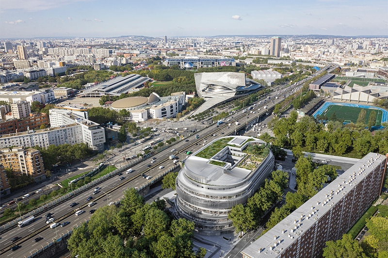Future Cité universelle à la Porte de Pantin à Paris - la situation