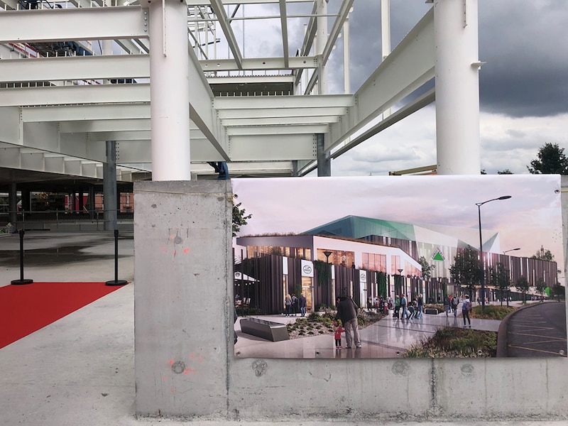Chantier du nouveau magasin Leroy Merlin à Villeneuve-d’Ascq - Le rez-de-chaussée