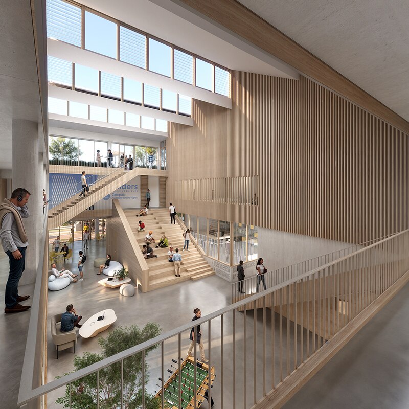 Campus Builders de Vaulx-en-Velin par Patriarche - Intérieur