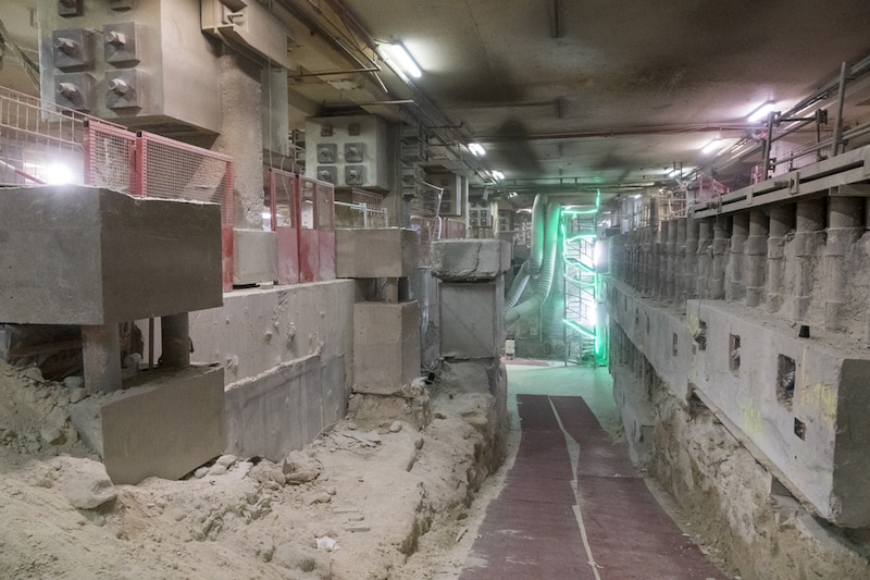 Chantier de la gare Eole La Défense