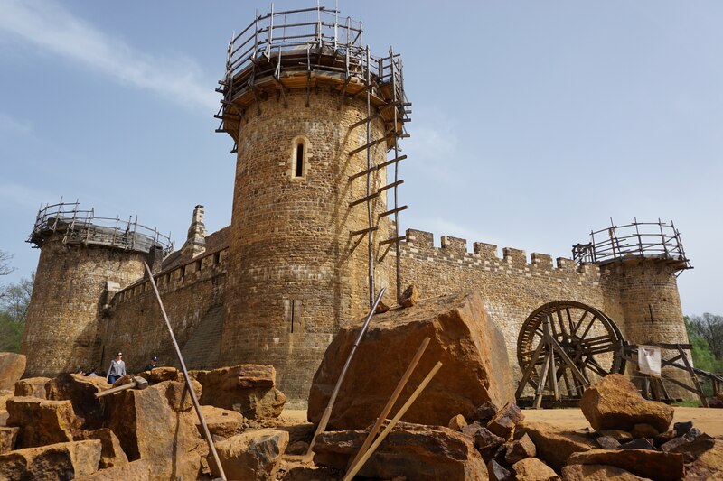 Vue chantier de Guédelon