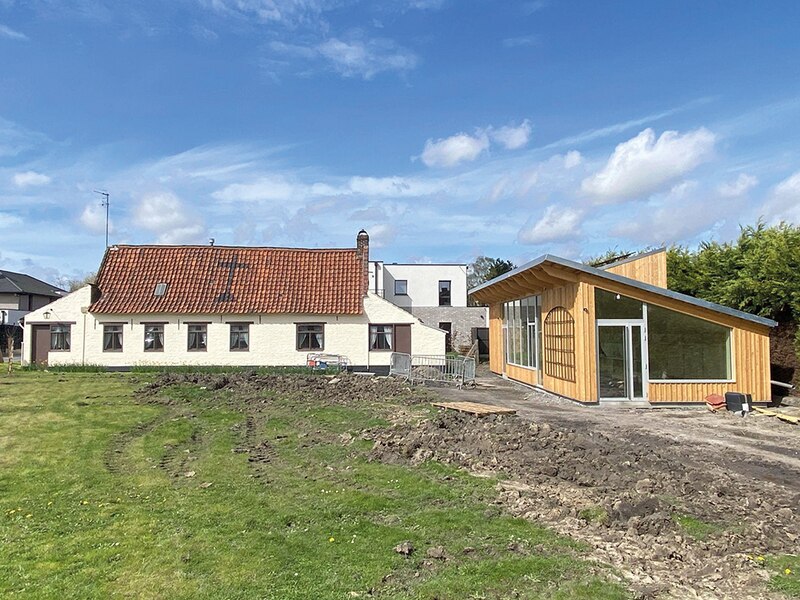 La maison de la transition écologique à Marcq-en-Barœul (Nord) a largement misé sur le bois